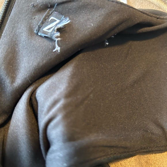 ZARA Blogger Fav Black Faux Leather Bodycon Women's Mini Dress Size XS - Picture 12 of 14